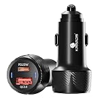 Kratos 51W Dual Port Car Charger (PD + QC) | Car Mobile Charger Fast Charging | Compact Car Charger Type C | 12V Car Charging Adapter for All Smartphones