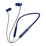 pTron Tangentbeat in Ear Bluetooth Wireless Headphones with Mic, Punchy Bass, 10mm Drivers, Clear Calls, Dual Pairing, Fast Charging, Magnetic Buds, Voice Assist & IPX4 Wireless Neckband (Navy)