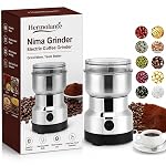 Nima Grinder Electric Coffee Grinder, Mini Grinder Machine for Kitchen, Coffee Bean Grinder Electric, Mini Mixer Grinder Electric, Chutney Grinder, Masala Mixer Grinder Small, Mixer for Home