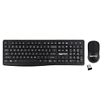 Amazon Basics Wireless Keyboard and Mouse Combo | 2.4GHz Wireless | Full-Size 104-Key Keyboard with â¹ Key | Low-Noise Typing | Compact Ergonomic Mouse | USB Receiver | Windows XP 7 8 10 11
