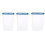 SIMPARTE 360Â° AirTight Kitchen Storage Container Set Set of 3 (2400 ml), Sky Blue