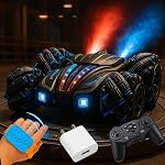GRAPHENE Remote Control Car with Adaptor RC 4X4 Double Smoke Hand Sensor Extreme Drift Car Toy for Kids Boys Adults Gesture Control Sports Racing 360Â° Stunt RGB Lights Spray Mist 4-14 Years