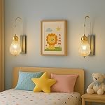 ultimate 8WATT Crystal Diamond Wall Lamp with 3-in-1 Light Color: White, Warm, Natural – Gold Finish Indoor Decorative Lighting