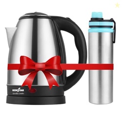 Kenstar ESTELLA COMBO Electric Kettle 1.8L & Stainless Steel Bottle |