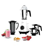 Philips HL7703/03, Mixer grinder 1000 Watt, 4 Stainless Steel Multipurpose Jars with 3 Speed Control and Pulse function