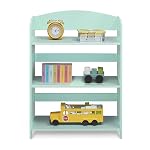 USA Kids Bookshelf Wooden Front Facing Book Display 3 Shelf Organizer