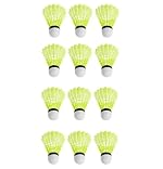 Haarlosy Facto Power (Pack of 5), Badminton Shuttle Cock, Green Color, Plastic Make with Cork On The Face (Low Speed)