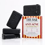 Clarity Labs Anti Acne Soap With Salicylic Acid, Pack of 4 x 75g, 1% BHA & Tea Tree, Charcoal, Neem, Zinc PCA, Oil Control Bathing Bar for Body and Back Acne, For Men and Women