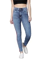 Tokyo Talkies Women’s Super Skinny Fit Regular Jeans | Stretchable Mid-Rise Jeans Pant