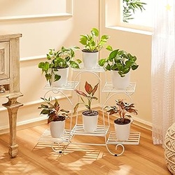 Amazon Basics Metal Planter Stand for Living Room, Indoor Outdoor Plan