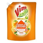 Vim ProClean Dishwash Liquid Gel with Tangerine powered by RhamnoTechâ¢, Gentle on Hands, Removes Tough Grease and Odours, 1700ml