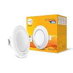 wipro Garnet 8W Round Downlight Junction Box |Blue | Glare-Free Design | Recessed Downlighter for False Ceiling | Cutout ~ 3 Inch | Pack of 1
