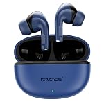 Kratos Pop Ear Buds Wireless with 60H Playtime, Noise Isolation & Clear Calls, Bluetooth Earbuds with Voice Assistant, Ear Buds with Bluetooth V 5.3 & with Type C Fast Charging, IPX4 TWS Earphones
