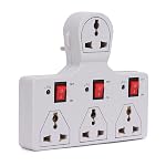 Digiway 4 Universal Socket 3 Switch Multiplug Sockets Extension Board/Extension Cord