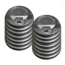 BonKaso 350ml Black Sipper Lids for Paper Cups | Leak-Proof Sip Lids f