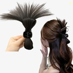 TEMPERIA (1pc) Claw Clip Ponytail Hair Extensions for Women & Girls |