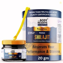 The Body Reserve Shilajit For Men 20gm Shilajeet Resin 500mg/Serving,