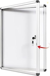 Swansea Enclosed Bulletin Board Dry Erase Noticeboard Lockable Display