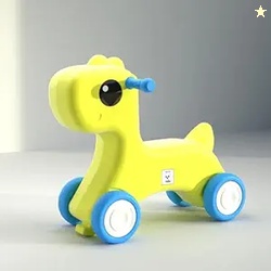 Lifelong Cuppy Horse Ride On for Kids 1+ Years|Sturdy & Round Edges Pu