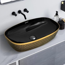 Plantex Wash Basin for Bathroom/Ceramic Counter Top Basin/Washbasin fo