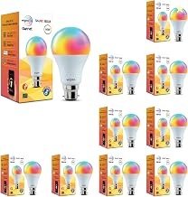 wipro 14 Watt B22 WiFi Smart LED Bulb with Music Sync | 16M Colours &