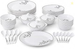 Melvio By Malti 18 Pcs Dinner Set for Dining & Serving | Premium Melam