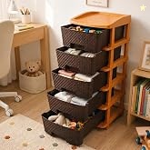 PrettyKrafts 5-Tier Plastic Storage Drawer Organizer | Modular Chest o