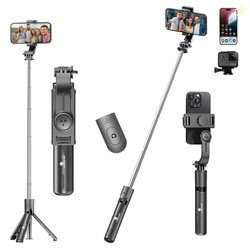 Kratos K24 Selfie Stick Tripod, 67 CM / 26 Inch, 3-in-1 Multifunctiona
