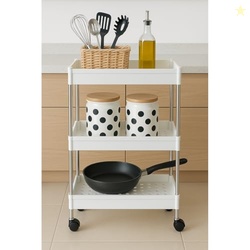 Cortina Heavy Duty Plastic Storage 3 TierShelves for Home Kitchen Gara