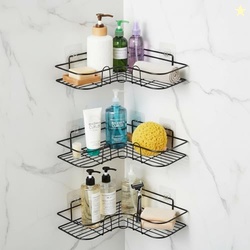 Amazon Basics Self-Adhesive Corner Shelf | No-Drill, Wall-Mounted Orga