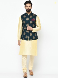 KISAH Men Printed Nehru Jacket