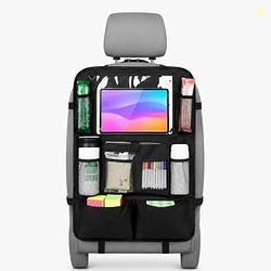 Car Backseat & Boot Organizer  10 Storage Pockets + Dedicated TouchScr