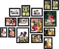 Collage Photo Frames, Set Of 15 (4Pcs - 4X6 Inch, 8Pcs - 5X7 Inch, 3Pc