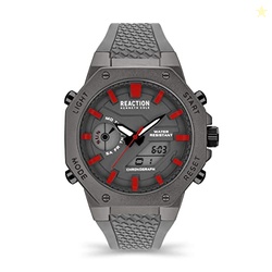 Kenneth Cole Reaction Silicone Analog-Digital Grey Dial Men's Watch-Kr