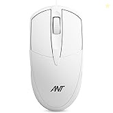 Ant Globe 10 Wired Optical Mouse, White | 1200 DPI, USB Connectivity,