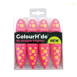 My Designer Highlighter - Pack of 4 (Pink)
