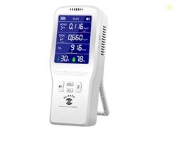 Portable Digital Air Quality Monitor, CO HCHO TVOC Detector with Tempe