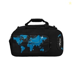 F Gear Enduro Map Black 32L Travel Duffle Bag | Spacious Main Compartm
