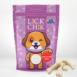 Dr. Pets Pack of 2 (120g Each) Lickchik Calcium Milk Bone Dog Treats |
