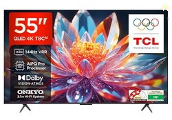 TCL 139 cm (55 inches) 4K Ultra HD Smart QLED Google TV | 120Hz Refres