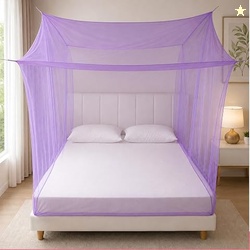 BENAVJI Foldable Machardani Single Bed | Pure Cotton Mosquito net (Pur