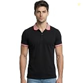 Scott International Men's Rich Cotton Regular Fit Striper Polo T-Shirt