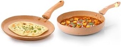 Crystal Marbo Plus Induction Bottom 2 Pc Nonstick cookware Set | Tawa