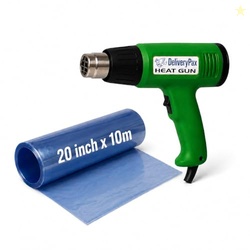 Delivery Pax 2000W Heat Gun Machine and PVC Shrink 20inch x 10m Dual T