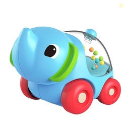 ToyBharat Pop Pop Elephant Free Wheel Toy Features Vibrant Multicolour