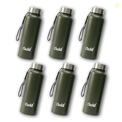 Clazkit Alpha Pro Classic Stainless Steel Water Bottle Single Wall 750