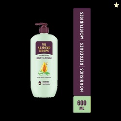 BAJAJ Almond Drops Ultralight Body Lotion, Hydration-Aloe Vera, Almond