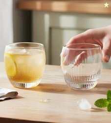 Yera Prima Zest Whisky/Scotch/Water Glasses- 345 ml Each -Set of 6 pcs