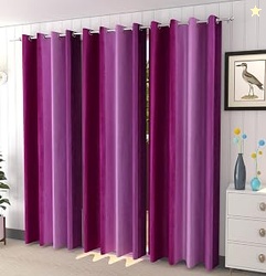 Galaxy Home Decor Premium Print Polyester Plain Curtains for Window 5