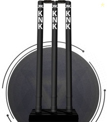 KNK Cricket Stump , Plastic Wickets (Black)